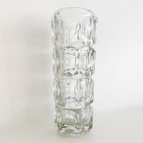 Image 1 of Space age glass vase František Pecena Hermanova Hut 1960's