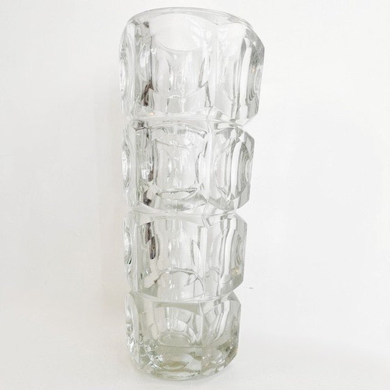 Image 1 of Space age glass vase František Pecena Hermanova Hut 1960's