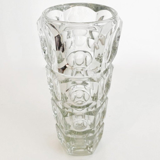 Space age glass vase František Pečený Hermanova Hut 1960's