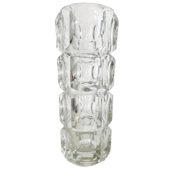 Image 1 of Space age glass vase František Pecena Hermanova Hut 1960's