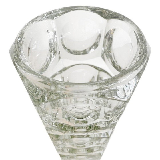 Image 1 of Space age glass vase František Pecena Hermanova Hut 1960's