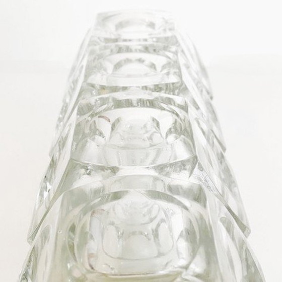 Image 1 of Space age glass vase František Pecena Hermanova Hut 1960's