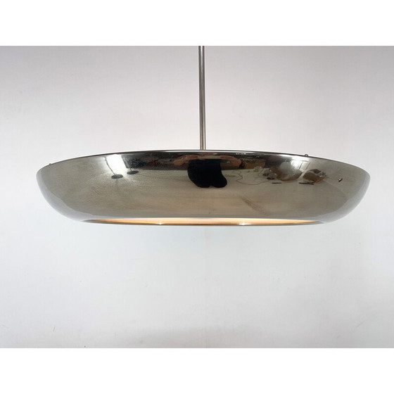 Image 1 of Vintage chrome pendant lamp by Josef Hůrka for Napako, Czechoslovakia 1930