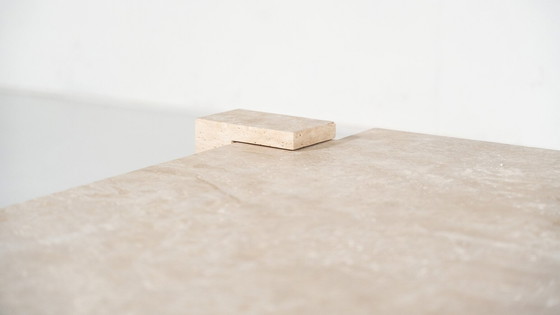 Image 1 of Contemporary Travertine Coffee Table, Italy