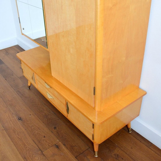Image 1 of Vintage lacquered pear wood cabinet, 1950