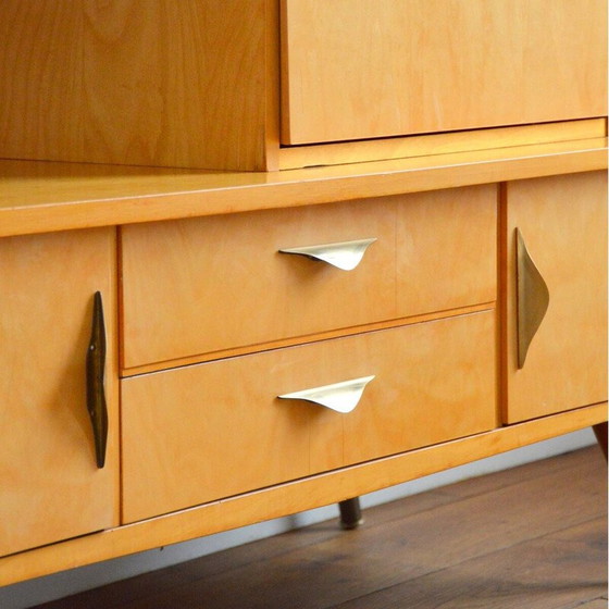 Image 1 of Vintage lacquered pear wood cabinet, 1950