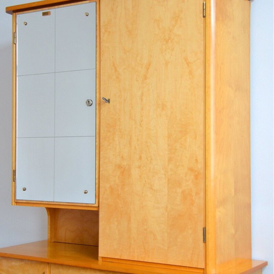 Image 1 of Vintage lacquered pear wood cabinet, 1950