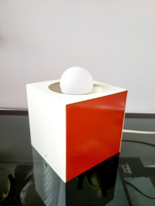 Space Age "Cube" Table Lamp, Anvia, Johannes Joseph Maria (Jan) Hoogervorst