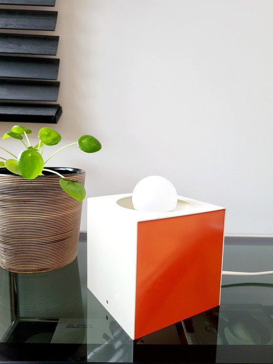 Image 1 of Space Age "Cube" Table Lamp, Anvia, Johannes Joseph Maria (Jan) Hoogervorst