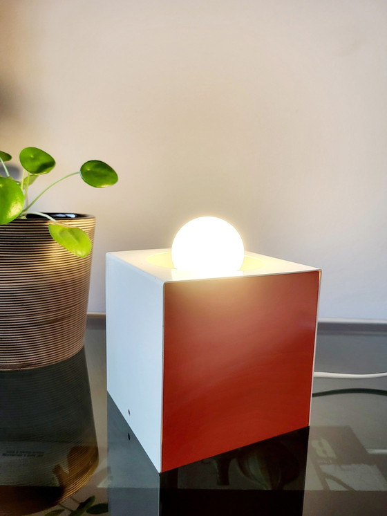 Image 1 of Space Age "Cube" Table Lamp, Anvia, Johannes Joseph Maria (Jan) Hoogervorst