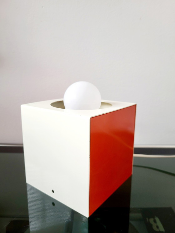 Image 1 of Space Age "Cube" Table Lamp, Anvia, Johannes Joseph Maria (Jan) Hoogervorst