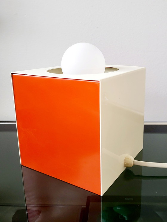 Image 1 of Space Age "Cube" Table Lamp, Anvia, Johannes Joseph Maria (Jan) Hoogervorst