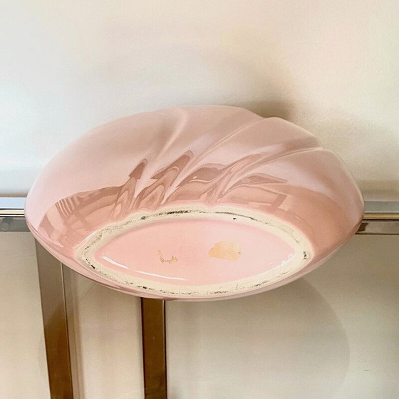 Image 1 of Art Deco vintage revival pink vase, 1980s