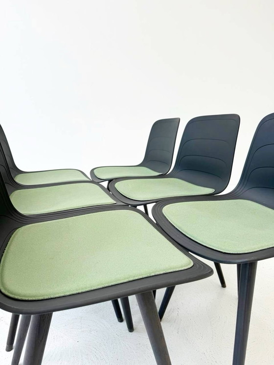 Image 1 of Set of 6 Modern Grade chairs by Foersom & Hiort-Lorenzen for Lammhults