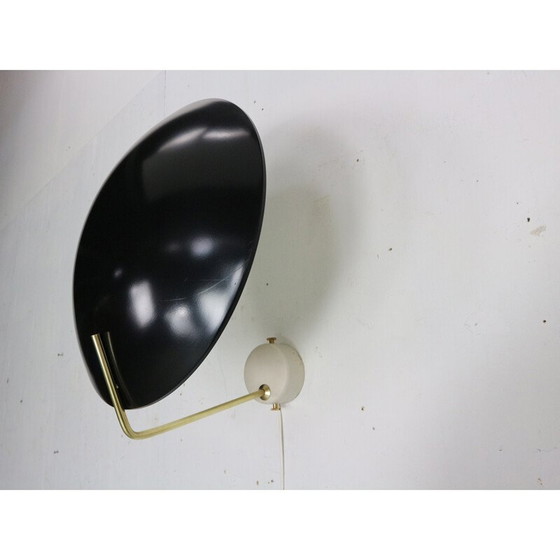 Image 1 of Lampada da parete vintage modello 232 in alluminio, ottone e marmo di Bruno Gatta per Stilnovo, Italia anni '60