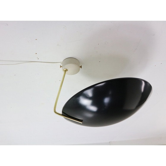 Image 1 of Lampada da parete vintage modello 232 in alluminio, ottone e marmo di Bruno Gatta per Stilnovo, Italia anni '60