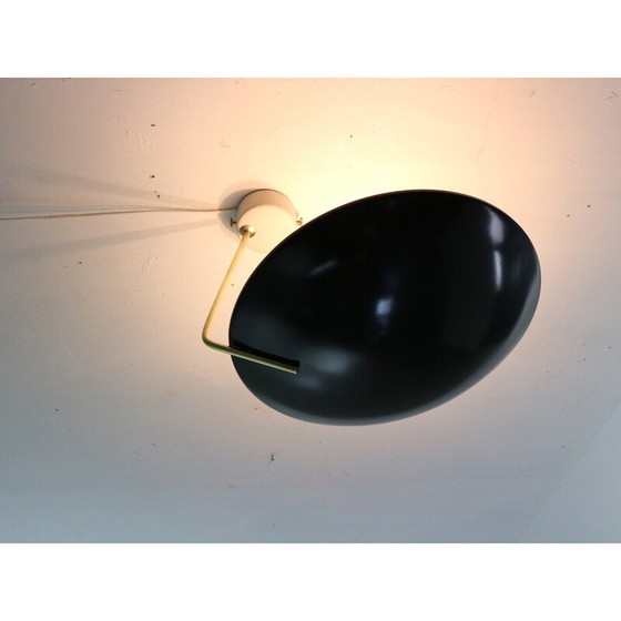 Image 1 of Lampada da parete vintage modello 232 in alluminio, ottone e marmo di Bruno Gatta per Stilnovo, Italia anni '60