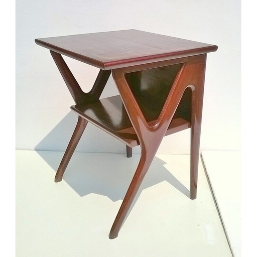 Vintage beech console table by Ico and Luisa Parisi for De Baggis, Italy 1951