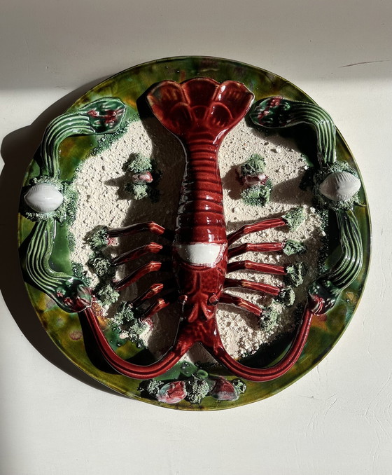 Image 1 of Large Decorative Earthenware Dish by J. Caldas da Rainha