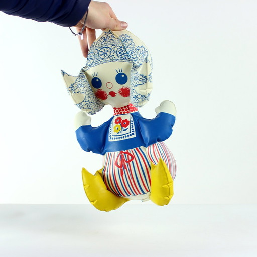 Vintage Inflatable Rubber Doll By Libuse Niklova, Czechoslovakia 1970S