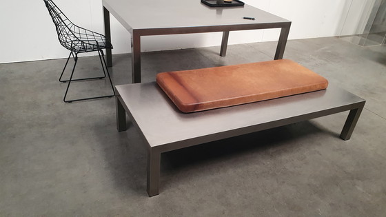 Image 1 of Karma Design acier inoxydable brossé Table basse / banc Dutch Design