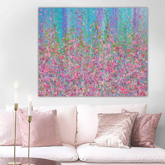 Image 1 of Valentina Pufe- Abstract Flower Painting "Sweet Dreams"