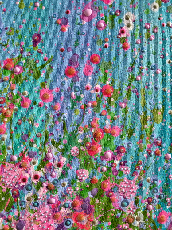 Image 1 of Valentina Pufe- Abstract Flower Painting "Sweet Dreams"