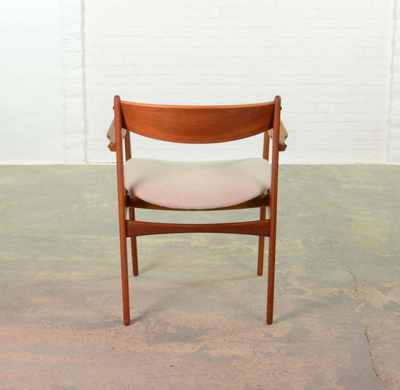 Image 1 of Fauteuil de bureau danois en teck par Erik Buch pour Oddense Maskinsedkeri & O.D. Moller, années 1960.