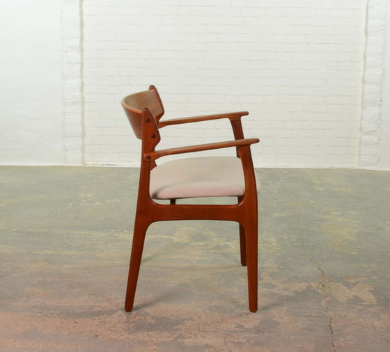 Image 1 of Danish Teak Desk- Armchair by Erik Buch for Oddense Maskinsedkeri & O.D. Moller, 1960s.