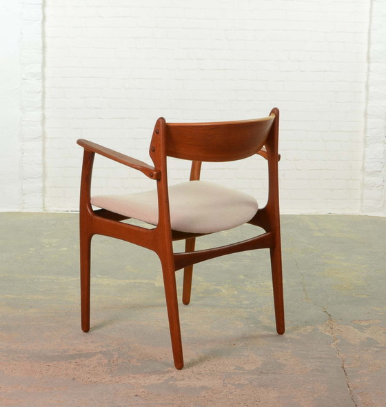 Image 1 of Fauteuil de bureau danois en teck par Erik Buch pour Oddense Maskinsedkeri & O.D. Moller, années 1960.