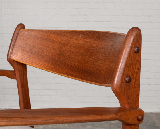 Image 1 of Danish Teak Desk- Armchair by Erik Buch for Oddense Maskinsedkeri & O.D. Moller, 1960s.