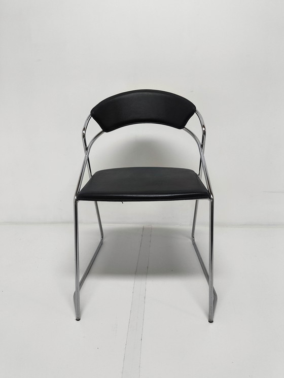 Image 1 of 6X Post Modern Wire Steel Dining Chair