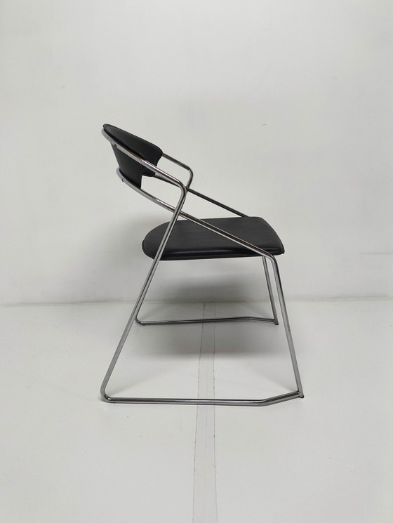 Image 1 of 6X Post Modern Wire Steel Dining Chair