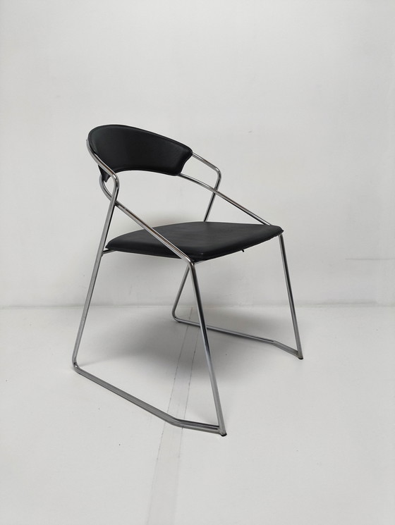 Image 1 of 6X Post Modern Wire Steel Dining Chair