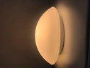 Plafonnier Vintage Deknudt Verre au lait Lampe murale en métal 80