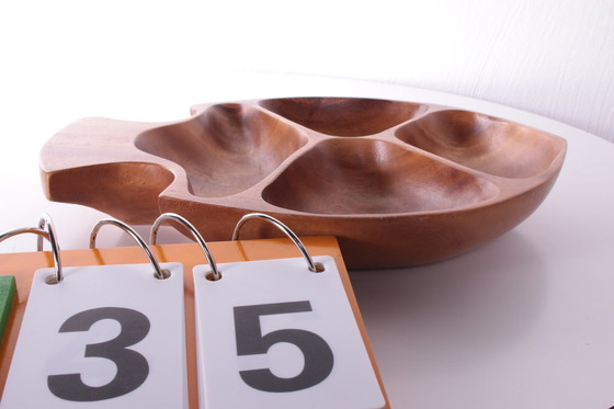 Image 1 of Bol à boissons vintage en teck 1960 Allemagne