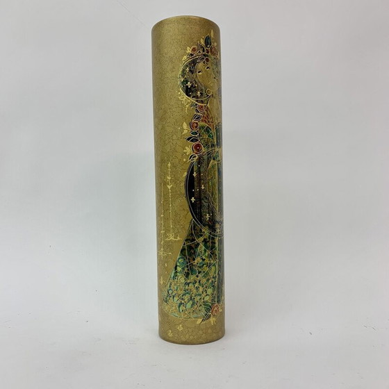 Image 1 of Vaso vintage in oro di Bjørn Wiinblad per Rosenthal, anni '70