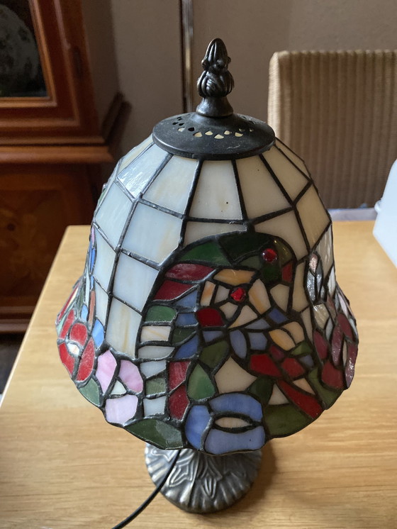 Image 1 of Tiffany style table lamp Art Deco