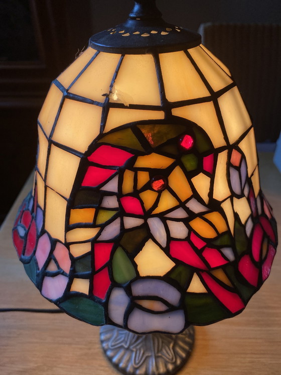 Image 1 of Tiffany style table lamp Art Deco