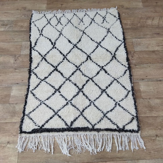 Image 1 of Small Moroccan Berber Wool Carpet - Piccolo Tappeto Marocchino Berbero In Lana