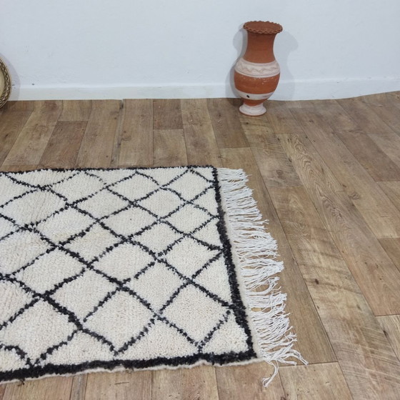 Image 1 of Small Moroccan Berber Wool Carpet - Piccolo Tappeto Marocchino Berbero In Lana