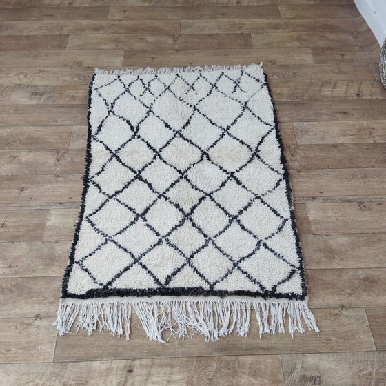 Image 1 of Small Moroccan Berber Wool Carpet - Piccolo Tappeto Marocchino Berbero In Lana