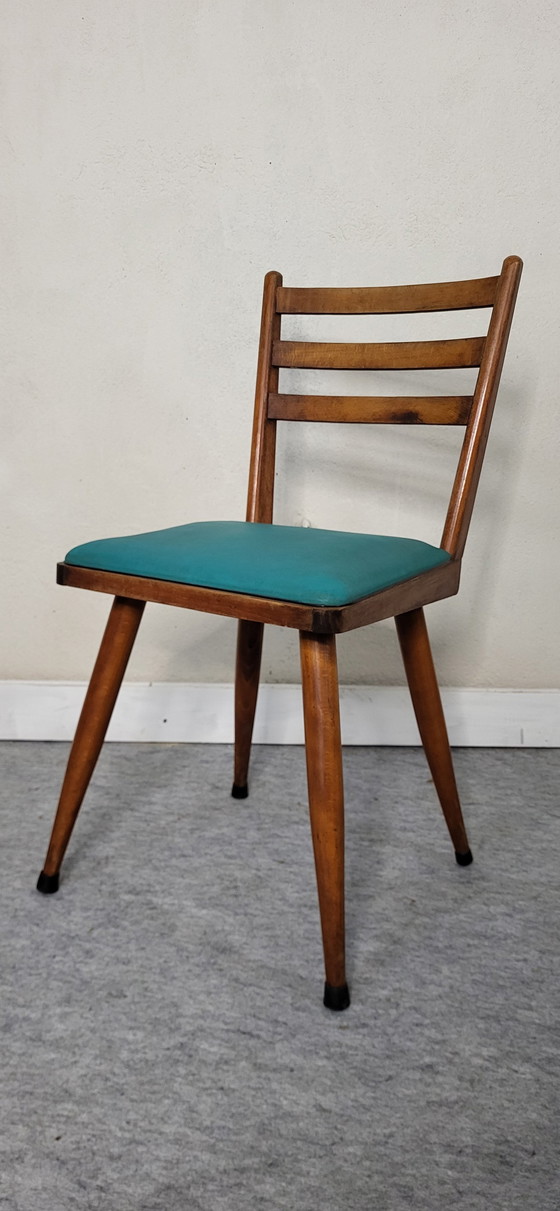 Image 1 of 4 Chairs 50s/60s Spindle Legs