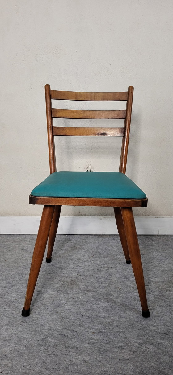 Image 1 of 4 Chairs 50s/60s Spindle Legs