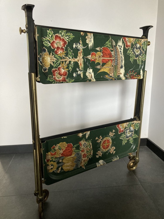 Image 1 of Vintage Bremshey Gerlinol Bar Cart 50S Fornasetti Galbiati Versace Mcm