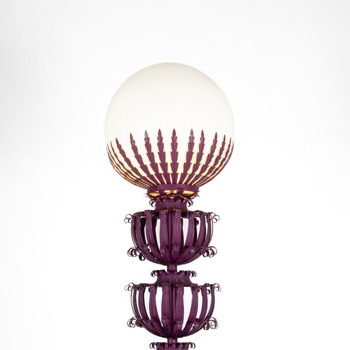 Lampada da terra vintage Hollywood Regency