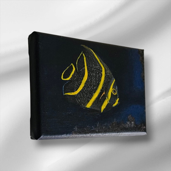 Image 1 of Acrylic Paint Painting Fish/Ocean 13X18 Cm