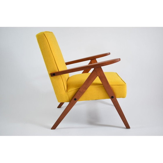 Image 1 of Vintage polish armchair B310 model yellow 1960s