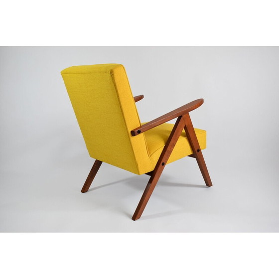 Image 1 of Vintage polish armchair B310 model yellow 1960s