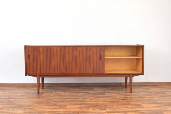 Image 1 of Mid-Century Swedish Teak Sideboard Model Trio By Nils Jonsson For Hugo Troeds, 1960S.